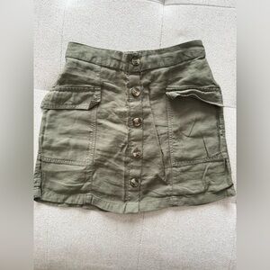 American Eagle Olive Green Utility Skirt